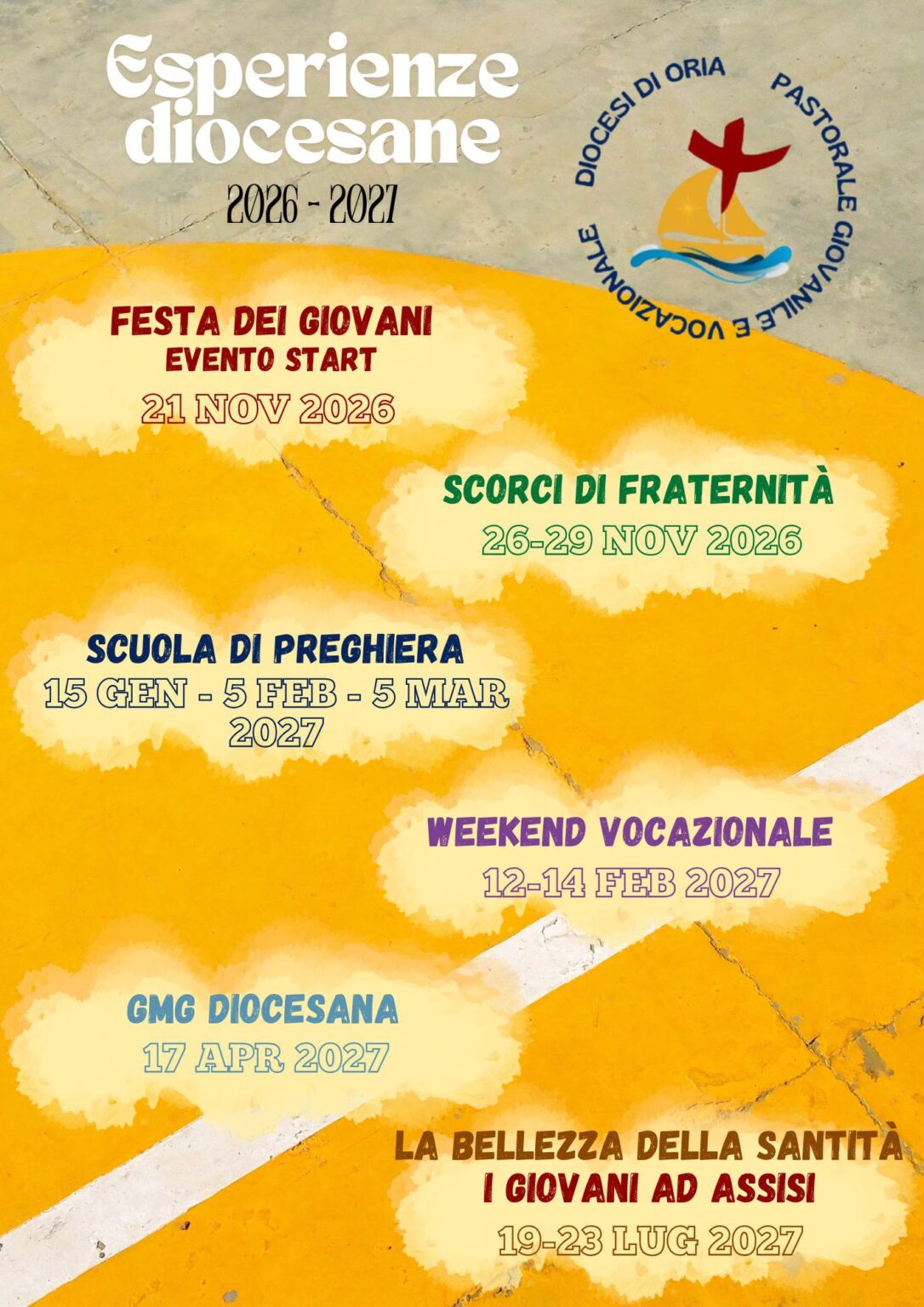 Pastorale Giovanile e Vocazionale: gli appuntamenti 2026-2027